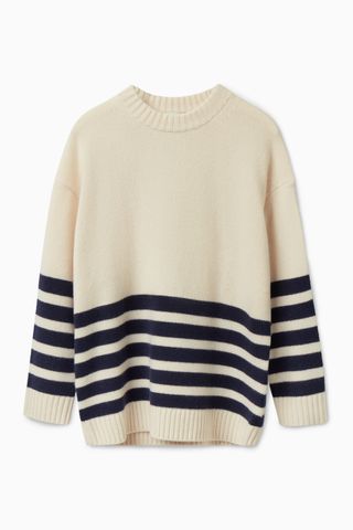 COS + Striped Cashmere Jumper