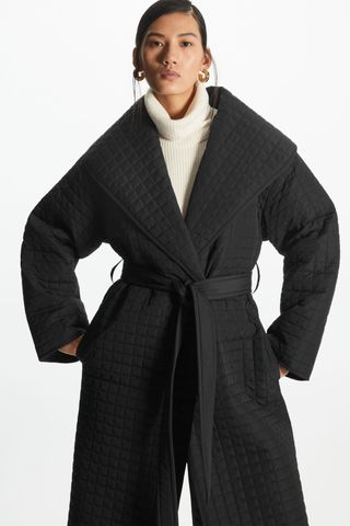 COS + Longline Quilted Liner Coat