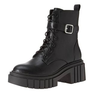 The Drop + Koi Lace Up Platform Combat Boots