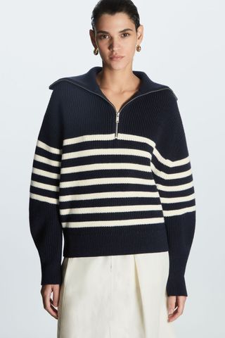 COS + Half-Zip Sweater