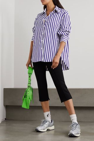 The Frankie Shop + Lui Striped Poplin Shirt