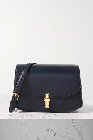 The Row + Sofia Leather Shoulder Bag