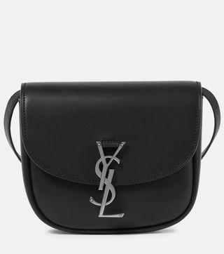 Saint Laurent + Kaia Small Leather Shoulder Bag