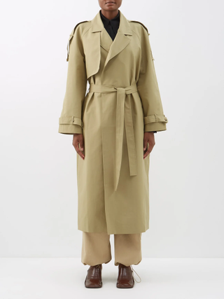 The Frankie Shop + Suzanne Cotton-Canvas Trench Coat