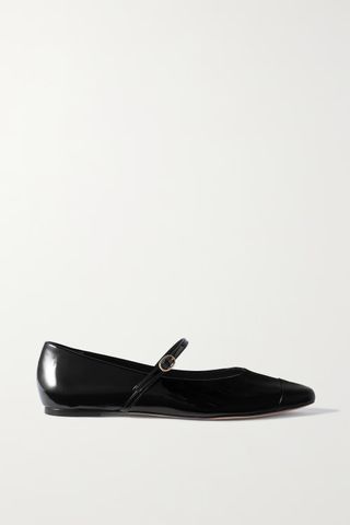 Porte & Paire + Leather Mary-Jane Ballet Flats