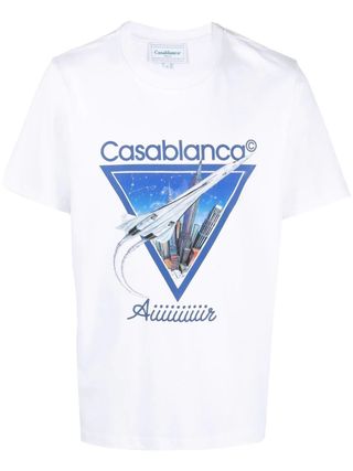 Casablanca Paris + Graphic Print T-Shirt