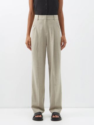 The Frankie Shop + Gelso Pleated Tailored Trousers