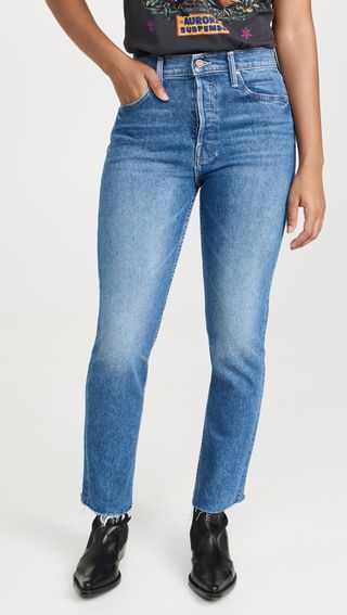 Mother + Tomcat Ankle Fray Jeans