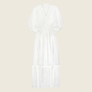 Lemlem + Abira Plunge-Neck Dress