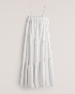 Abercrombie + Asymmetrical Tiered Maxi Dress