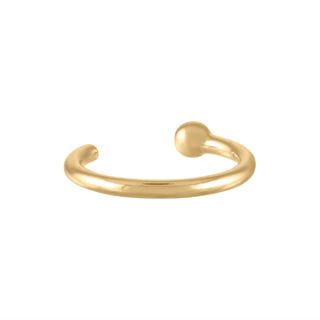 Maison Miru + Tiny Secret Nose Hoop Ring in 14k Gold