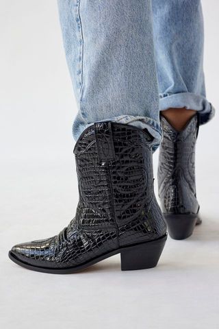 Urban Outfitters + Lynn Croc Cowboy Boot