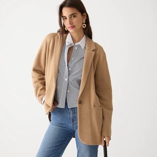 J.Crew + Cecile Relaxed Sweater Blazer