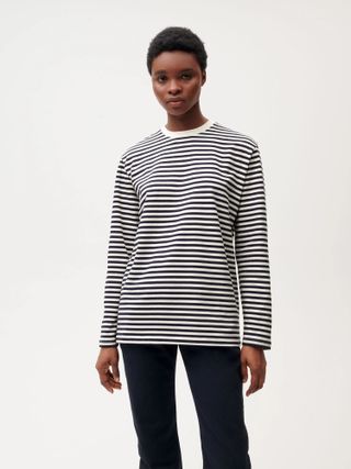 Pangaia + Lightweight Striped Long Sleeve T-shirt