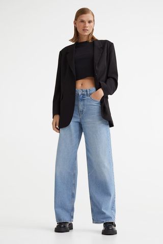 H&M + Wide Low Jeans