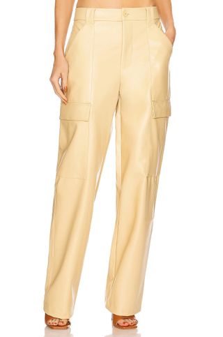 Helsa + Waterbased Faux Leather Cargo Pant