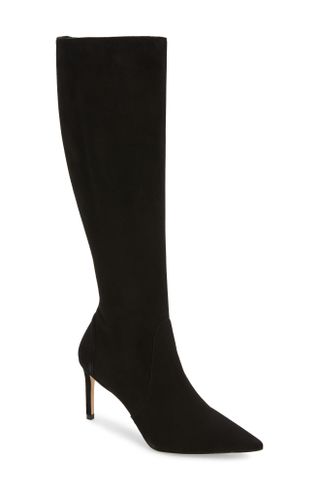 Stuart Weitzman + Stuart 85 Knee High Pointed Toe Zip Boot