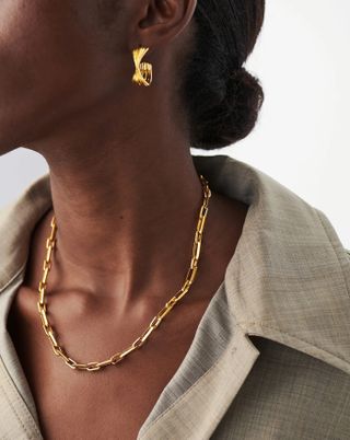 Missoma + Bevelled Chain Necklace | 18ct Gold Plated