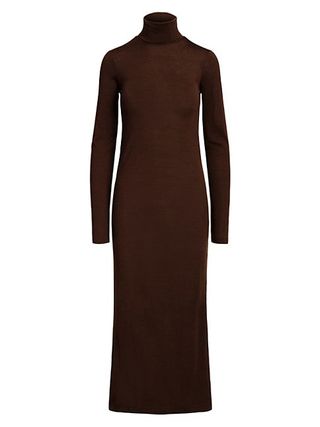 Polo Ralph Lauren + Wool-Blend Turtleneck Midi-Dress