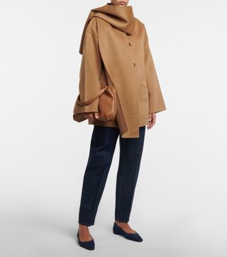 Totême + Doublé Virgin Wool Scarf Jacket
