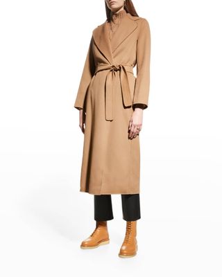 Max Mara + Poldo Wool Wrap Coat
