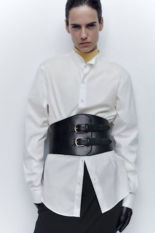 Zara + Leather Sash Belt