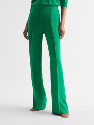 Reiss + Green Saffie Regular Wide Leg Split Trousers