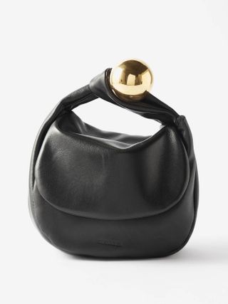 Jil Sander + Embellished Leather Clutch Bag