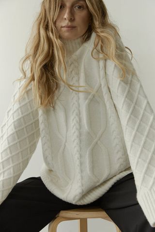 Aligne + Geon Chunky Oversized Cable Knit