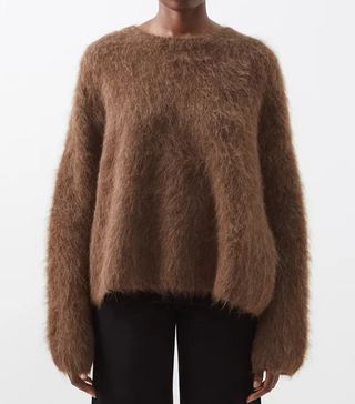 Totême + Round-Neck Alpaca-Blend Sweater
