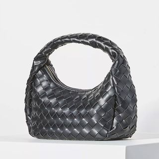 By Anthropologie + Woven Faux Leather Satchel