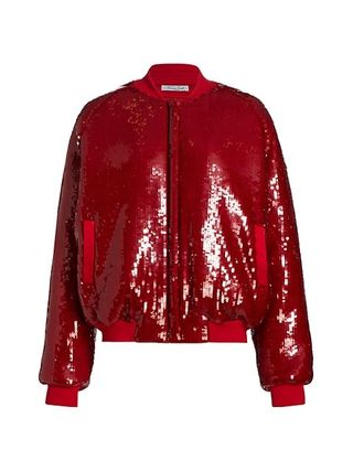 Laquan Smith + Sequined Bomber Jacket