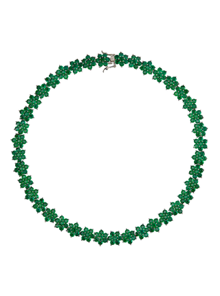 Dorsey + Marguerite, Emerald Collar Necklace