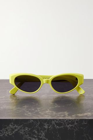 Kimeze + Gabriel Oval-Frame Acetate Sunglasses
