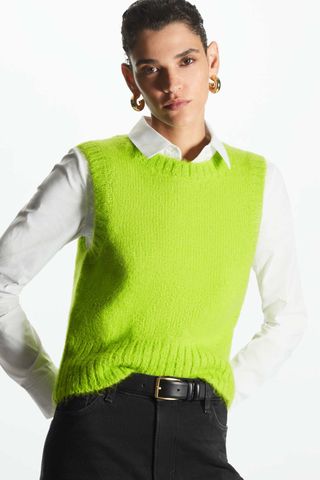 COS + Regular Fit Mohair Knitted Vest