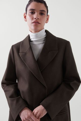 COS + Double-Breasted Wool Coat