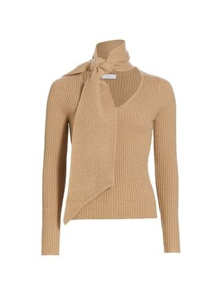Deveaux New York + Farren Wool & Cashmere Scarf Sweater