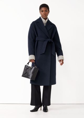 & Other Stories + Voluminous Belted Wool Coat