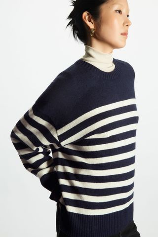 COS + Relaxed Fit Striped Jumper