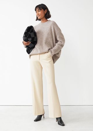 & Other Stories + Wide Press Crease Trousers