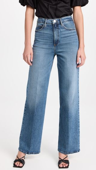 Frame + High'N'Tight Wide Leg Jeans
