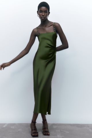 Zara + Sating Effect Dress