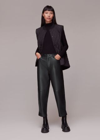 Whistles + Laura Leather Trouser