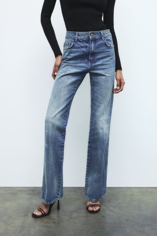 Zara + The '70s High Rise Full Length ZW Jeans
