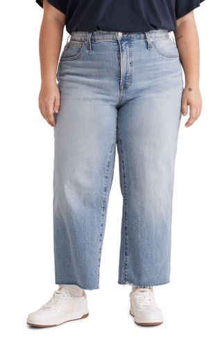 Madewell + Plus Perfect Vintage Wide Leg Crop Jean