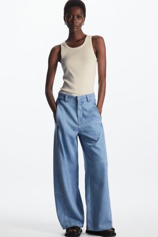 Cos + Wide-Leg High-Rise Jeans