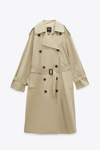 Zara + Double Breasted Trench