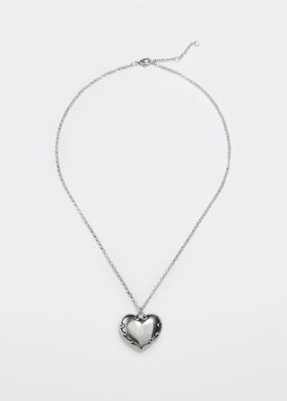Mango + Heart Pendant Necklace