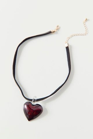 Urban Outfitters + Glass Heart Choker