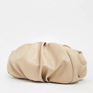 ASOS DESIGN + Oversized Ruched Clutch Bag